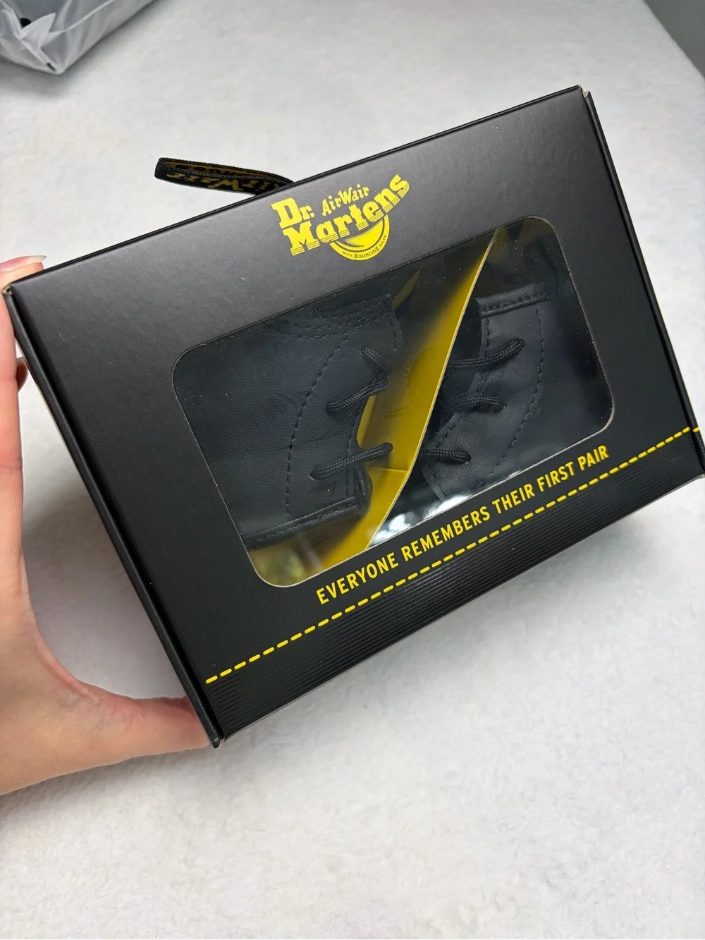 Dr. Martens 1460 Crib Baby Boots Black US 4 EU 19 Mini Docs w/ Box